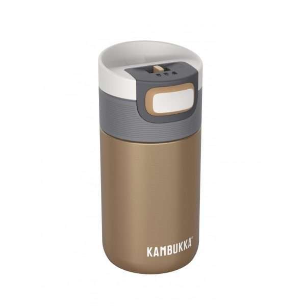 KAMBUKKA ETNA, Stainless Steel Double Wall Thermo Drinking Bottle, BPA-Free Milk and Cookies