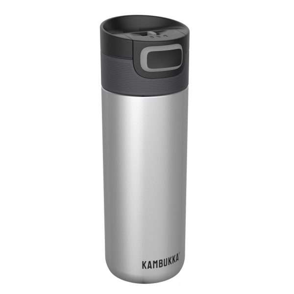 KAMBUKKA ETNA, Stainless Steel Double Wall Thermo drinking bottle, BPA-free Silver