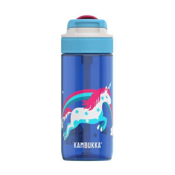 KAMBUKKA LAGOON Kid, Tritan Water Bottle With Spout Lid, BPA Free 500ml (17oz) / Rainbow Unicorn