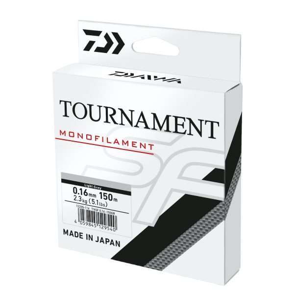 DAIWA Tournament SF, 150m, grey, Monofilament Fishing Line 0.18mm / 2.9kg