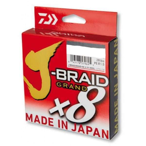 Daiwa J-Braid Grand 8-Braid, 135m, bright-grey, braided fishing line 0.06mm / 5kg
