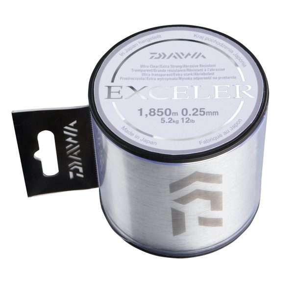 DAIWA Exceler Line, transparent, Monofilament Fishing Line 1210m / 0.31mm / 7.2kg
