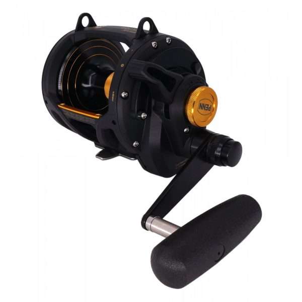 PENN Squall Lever Drag 2 Speed, right hand, Multiplier fishing reel, Lever Drag IGFA30