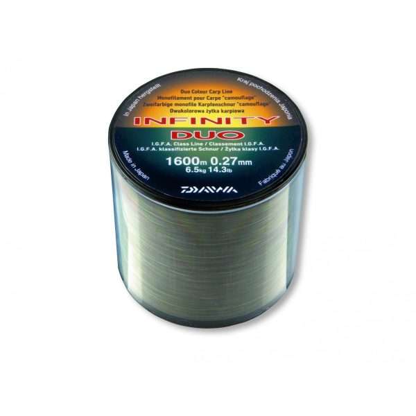 DAIWA Infinity Line Duo Carp, green-black, Monofilament Carp Line 1670m / 0.27mm / 6.5kg