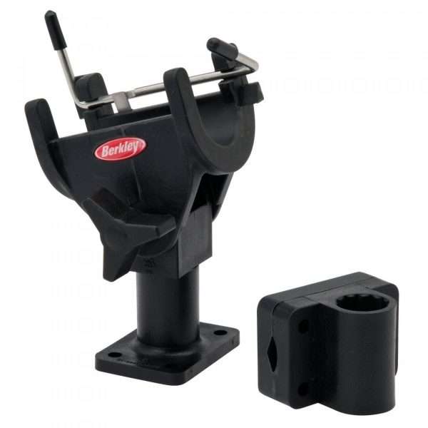 BERKLEY Quick-Set Boat Rod Holder, Boat Rod Holder, black, 1318291