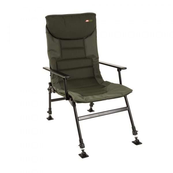 JRC Defender Hi-Recliner Armchair , Fishing Chair with Armrests, moss green, 1441631
