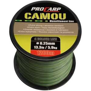 Pro Carp Camou, camouflage 1200m – Carp line 0,33mm, 8,9kg / 20lbs