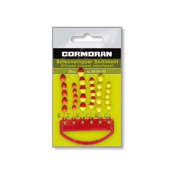 CORMORAN Silicone stopper assortment, yellow-red, 49-09100