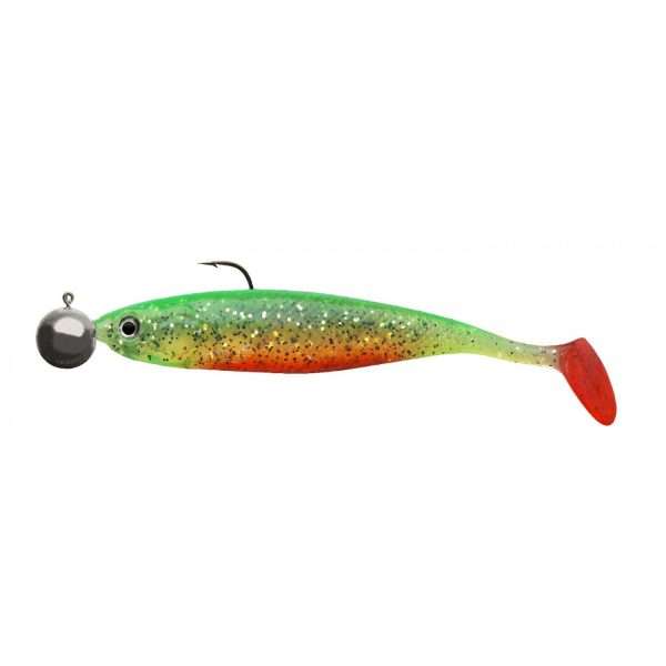 CORMORAN Action Fin Shad RTF, Soft Plastic Lure 13cm / green tiger