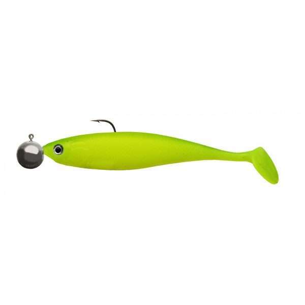 CORMORAN Action Fin Shad RTF, Soft Plastic Lure 13cm / UV lime