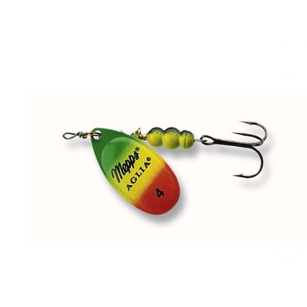 Spinner - Mepps Aglia Tiger green-yellow-red Sz.3 - 6,50g