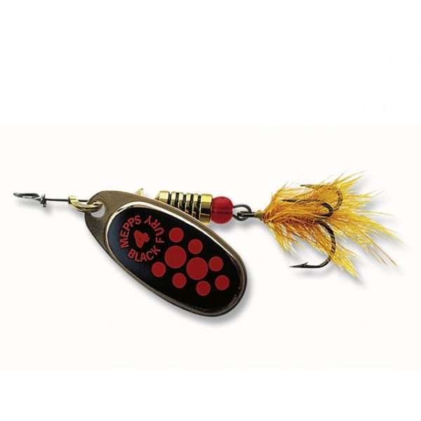 Spinner - Mepps Black Fury with fly copper Sz.3 - 6,50g