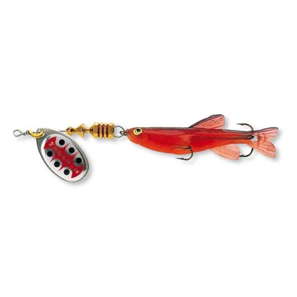 Spinner - Mepps Aglia TW with fish red Sz.2 - 6,50g