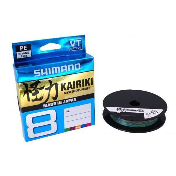 Shimano Kairiki 8, 300m, 0,1mm, 6.5 - 14,33lbs, multicolor, 8 times braided fishing line, 59WPLA68R21