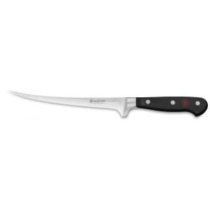 WÜSTHOF Classic, Blade length: 18cm, black, Filleting knife, 1030103818