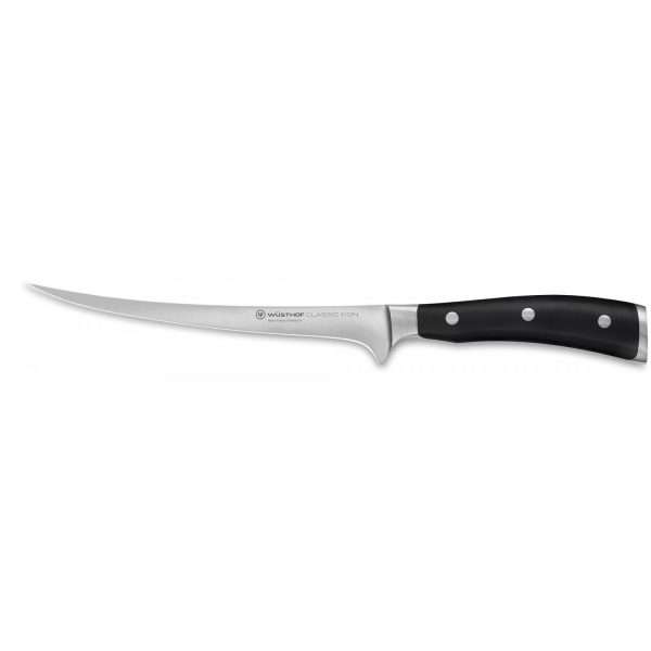 WÜSTHOF Classic Ikon, Blade length: 18cm, black, Filleting knife, 1030333818