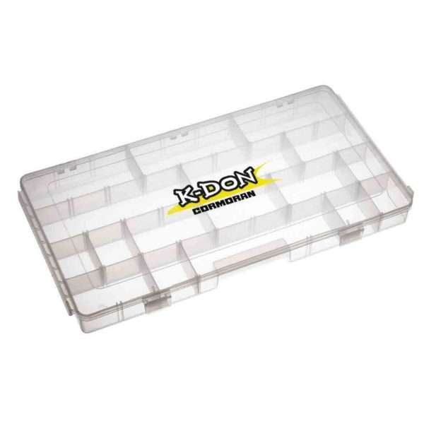 K-DON Tackle Box Model 1009, Big transparent lure box, 40 x 22 x 8cm
