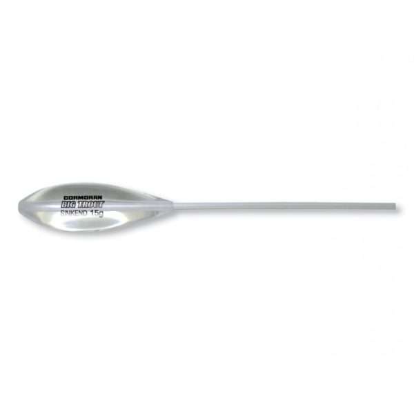CORMORAN BIG TROUT, Sbirolino, transparent, slowly sinking Weight: 15 g