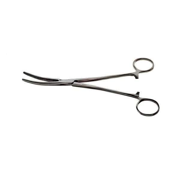 CORMORAN Forceps, bent 19cm