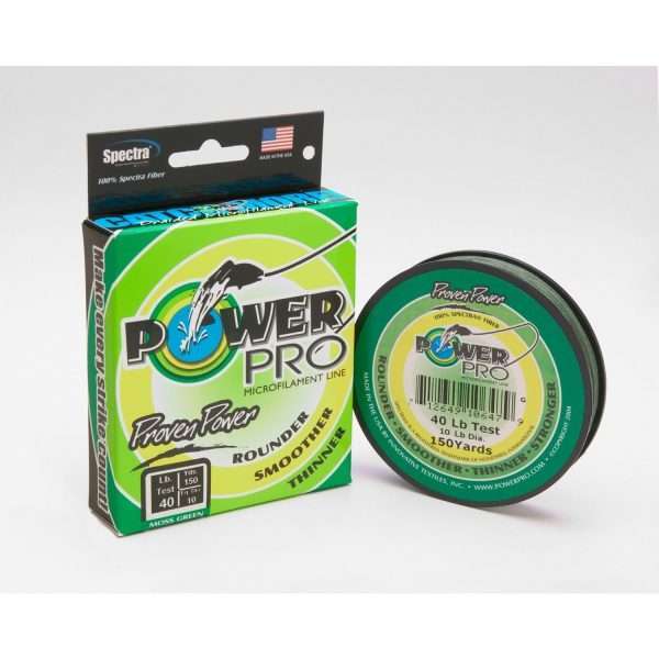 Power Pro Super Line 275m, moss green - braided fishing line 0,56mm, 75kg / 165lbs