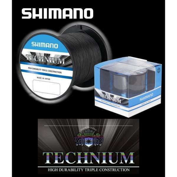 Shimano Technium line, dark grey, monofil line 0,20mm, 3,80kg / 8,40lbs, 2480m
