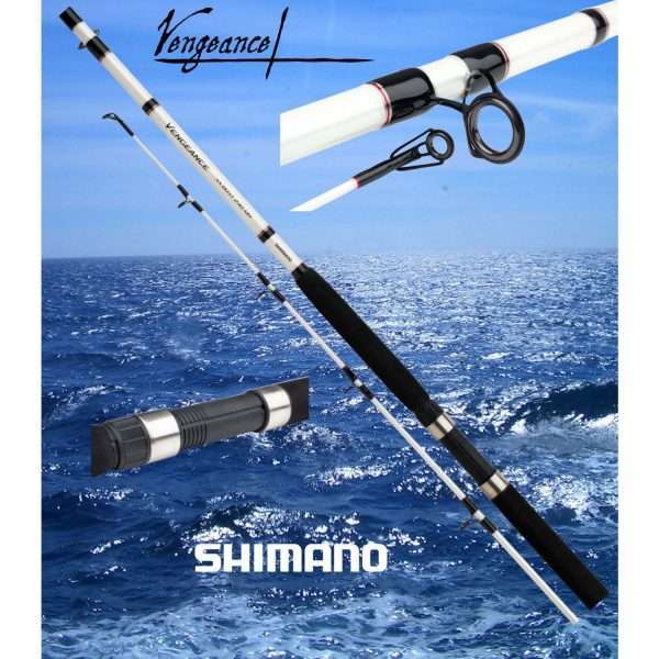 Shimano Vengeance AX Boat H, 2 parts, Boat rod, Sea fishing rod 2,4 m / 0 - 300g