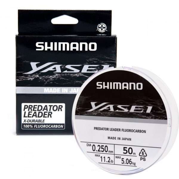 SHIMANO Yasei Predator Fluorocarbon, transparent, Leader Fishing Line 10m / 1mm / 45.86kg