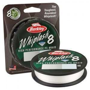 BERKLEY Whiplash 8, 150m, transparent, braided fishing line 0.06mm / 10.7kg / 23.59lbs