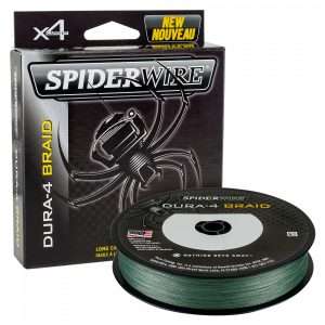 SPIDERWIRE Dura, 300m, moss green, braided fishing line 0.12mm / 10.5kg / 23.15lbs