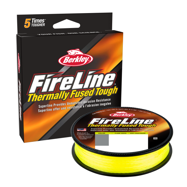 BERKLEY Fireline Fused Original, 300m, 0,32mm, 24.6 - 54,23lbs, yellow, braided fishing line, 1553710
