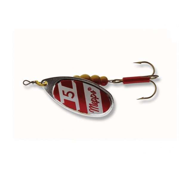 Spinner - Mepps Aglia America's Nr.1 silver-red-white Sz.3 - 6,50g
