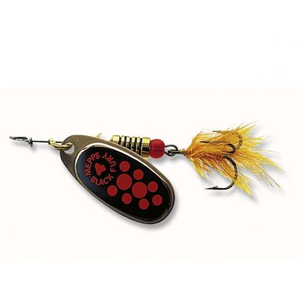 Spinner - Mepps Black Fury with fly copper Sz.3 - 6,50g