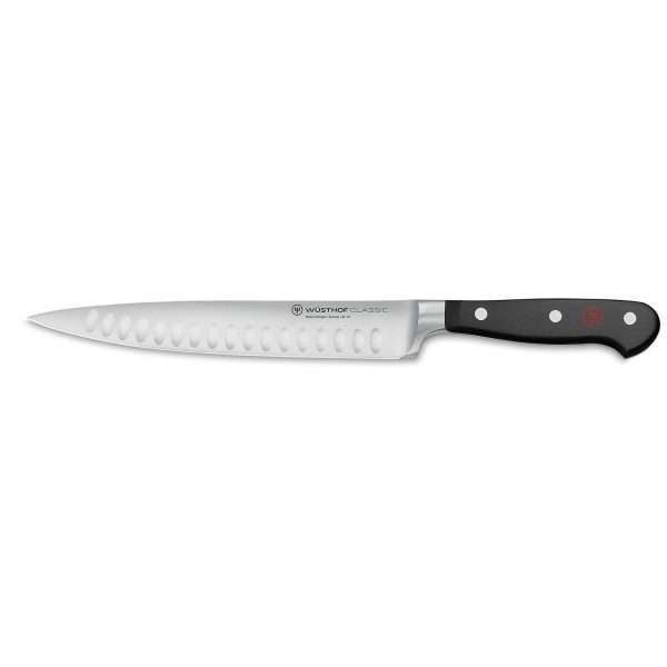 WÜSTHOF Classic, black, Carving Knife, with Hollow Edge 20cm