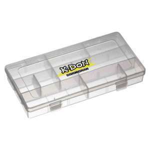 K-DON Tackle Box Model 1006, Small transparent lure box, 23 x 12 x 3.5cm