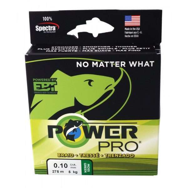 POWERPRO Classic, 2740m, 0,15mm, 9kg - 19,84lbs, moss green, Braided Fishing Line, PPBI274015MG