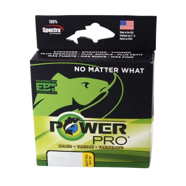 POWERPRO Classic, 275m, 0,1mm, 5kg - 11,02lbs, yellow, Braided Fishing Line, PPBI27510Y