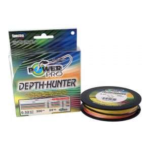 POWERPRO Depth-Hunter, 300m, 0,32mm, 24kg – 53lbs, multicolor, Braided Fishing Line, PPBI30032MJ
