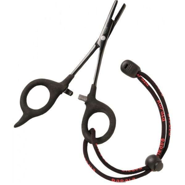 RAPALA Artery clamp with scissors, black 19cm