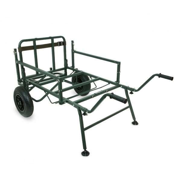 SHIMANO Tribal Trench Gear, Fishing Barrow, 2 Wheel Barrow, green, SHTTGB01